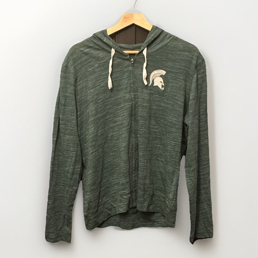 Light weight  Michigan State Green Spartans Full Zip Hoodie Women’s XL